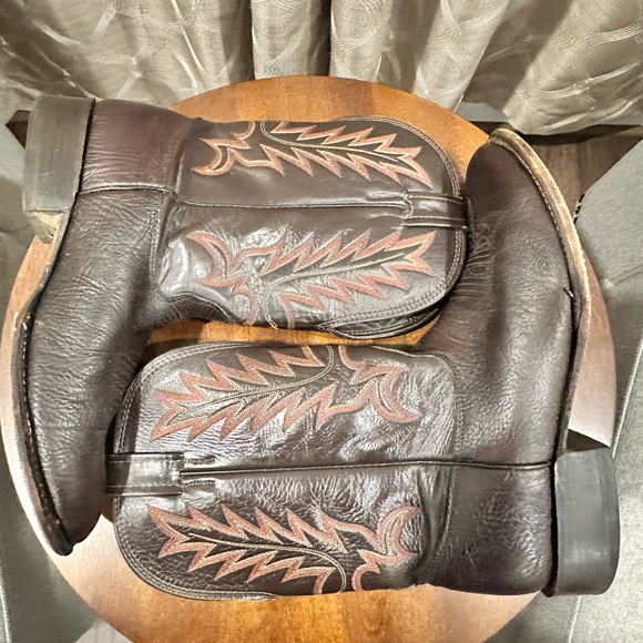 Larry Mahan Men’s Brown Genuine Cowboy Western Boots / Shoes Men's Size: 12D - Picture 7 of 13